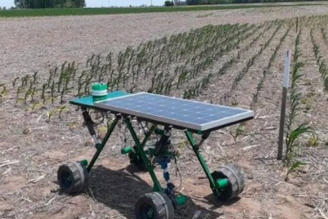 Robot quita malezas con rayo láser y funciona con luz solar 