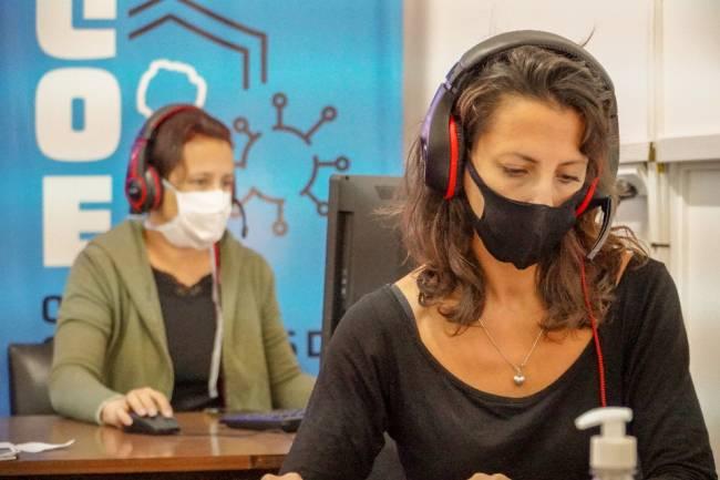 El COE ofrece contención psicológica a través de su call center