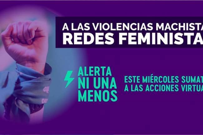 Ni Una Menos sale a las calles pese a la cuarentena