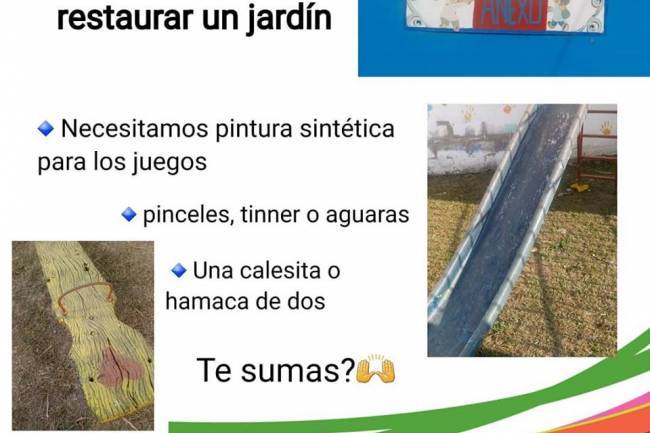 Las Iguanas Solidarias refaccionarán un jardín de infantes