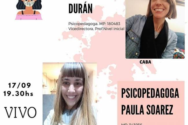 “Aprendizajes y emociones en tiempos de pandemia”, una actividad virtual que conmemora el Día de la Psicopedagogía. 