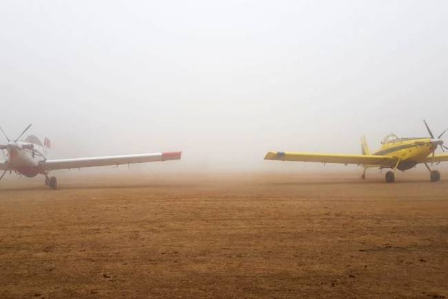 Incendios: la niebla impide el sobrevuelo en el centro oeste de Punilla