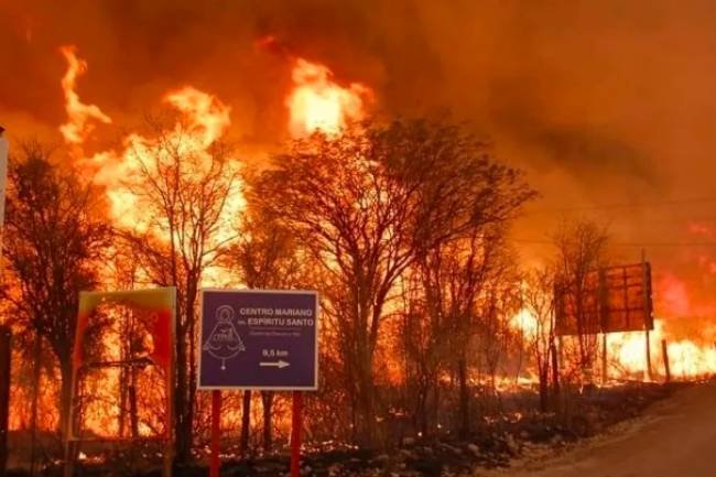 Registran altos niveles de contaminación en el aire por los incendios en Córdoba