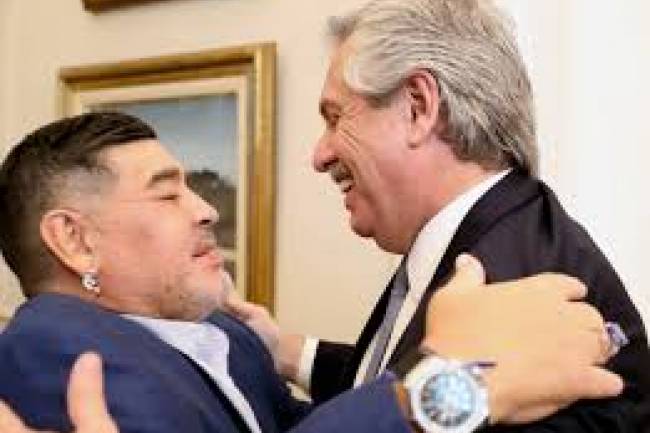 El Presidente decretó tres días de duelo nacional por la muerte de Maradona