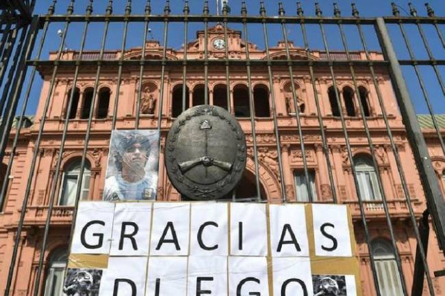 La Casa Rosada será el escenario de la despedida popular a Diego Maradona