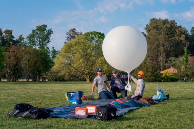 Proyecto Argentino: globo meteorológico para fotografiar el eclipse solar