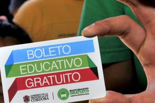 Boleto Educativo Gratuito: abrieron hoy las inscripciones