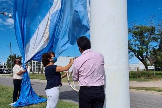 Marcos Juarez recordó el primer izamiento de nuestra bandera en 1812