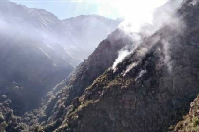 Incendio en La Paz