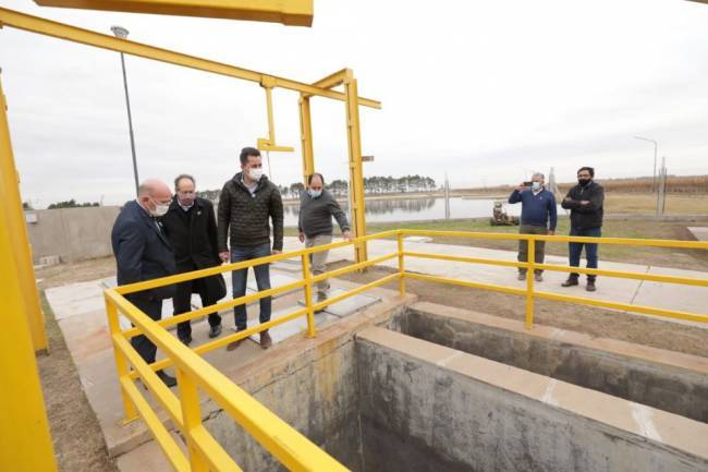 General Cabrera: Inauguraron la ampliación de la planta cloacal