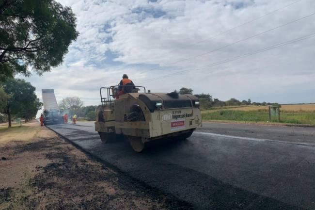 Gran avance en obras de repavimentación