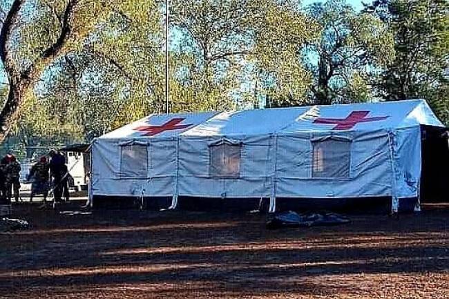 En Unquillo, instalaron un  hospital modular