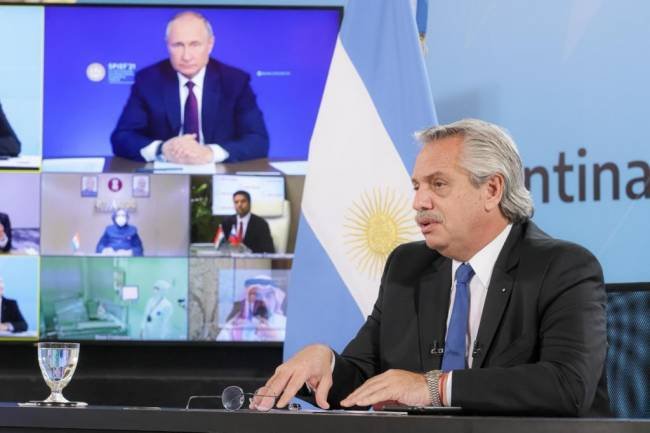 Alberto Fernández y Vladímir Putin anunciaron el inicio de la producción de la vacuna Sputnik V en Argentina