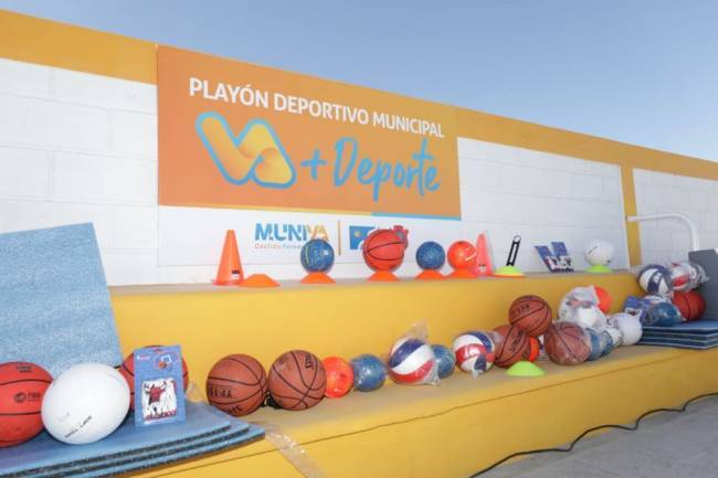 Villa Ascasubi ya tiene su playón deportivo