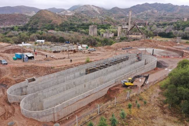 Obra de saneamiento cloacal, en pleno avance