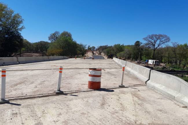 Las obras viales en Unquillo a un paso de culminarse