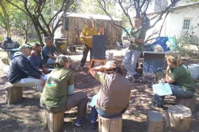 Curso de capacitación para brigadistas forestales en Punilla