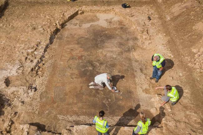 Final alternativo de la 'Ilíada', en mosaico romano encontrado en Gran Bretaña