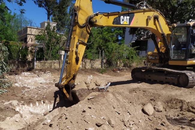 Comenzó la obra de saneamiento cloacal en Tanti