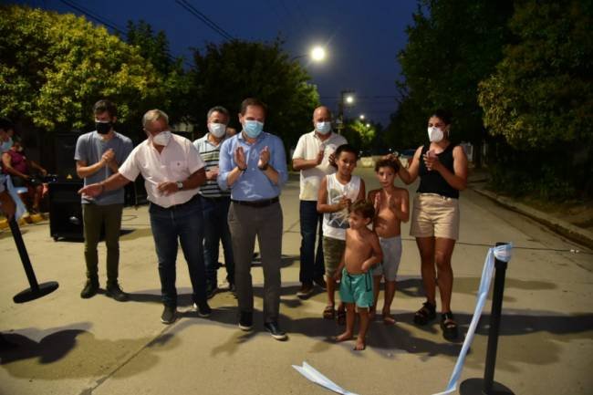 En la zona norte de Villa María, inauguraron 27 cuadras con iluminación led