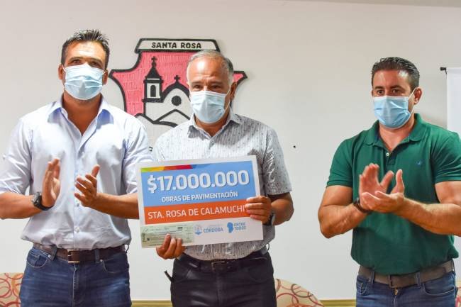 Santa Rosa recibió 17 millones de pesos para obras de infraestructura