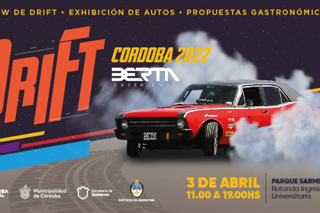La capital cordobesa vivirá un domingo especial con el “Córdoba Drift 2022 Berta Experience”