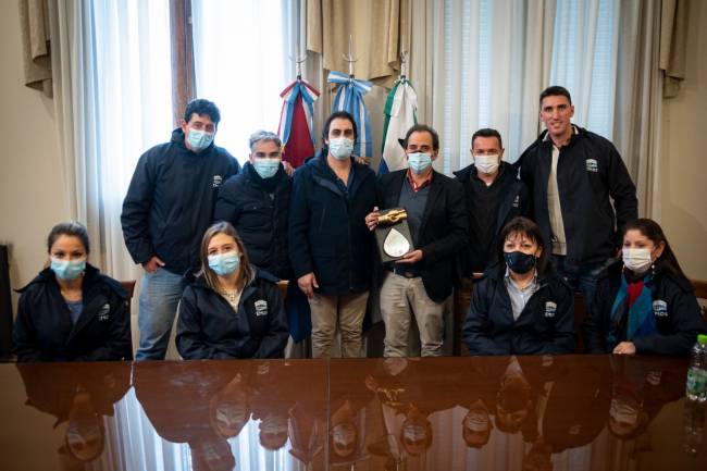 El Intendente Llamosas recibió reconocimiento del Sindicato de Obras Sanitarias 