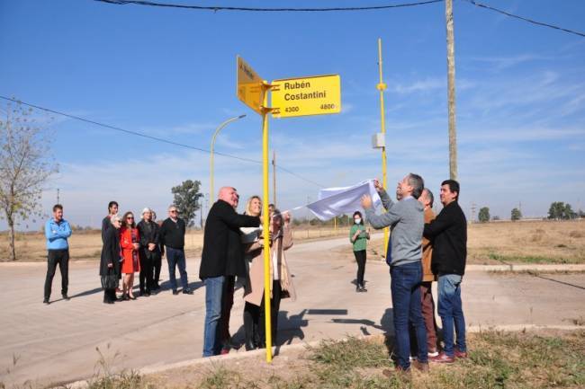 Desde ahora, el Parque Industrial  tiene tres calles con nombre de empresarios locales