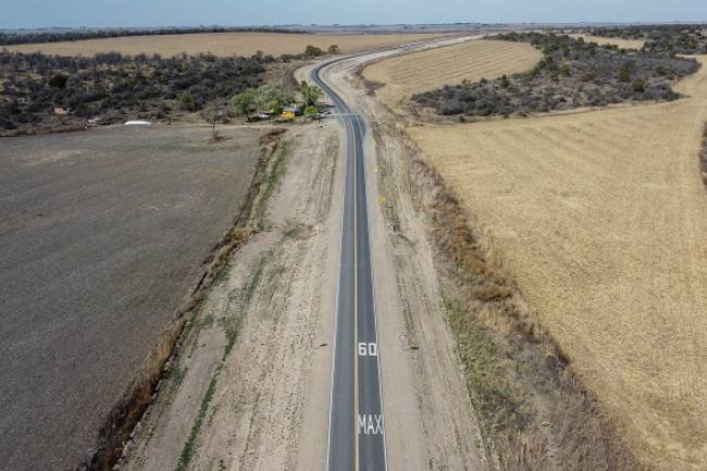 Gran avance de las obras viales en el Camino de la Costa