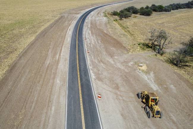 La pavimentación entre Corralito y la Ruta 36 se encuentra próximo a finalizar