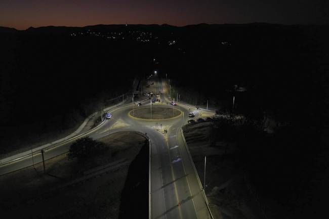 En Unquillo, inauguraron obras de desagües e iluminación