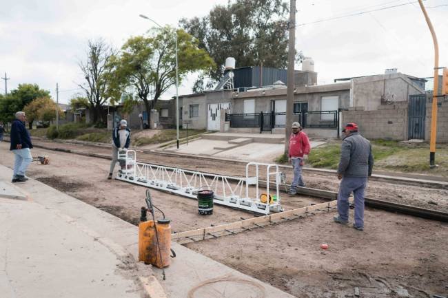 Iniciaron los trabajos de repavimentación en el sur de la ciudad de Rio Cuarto