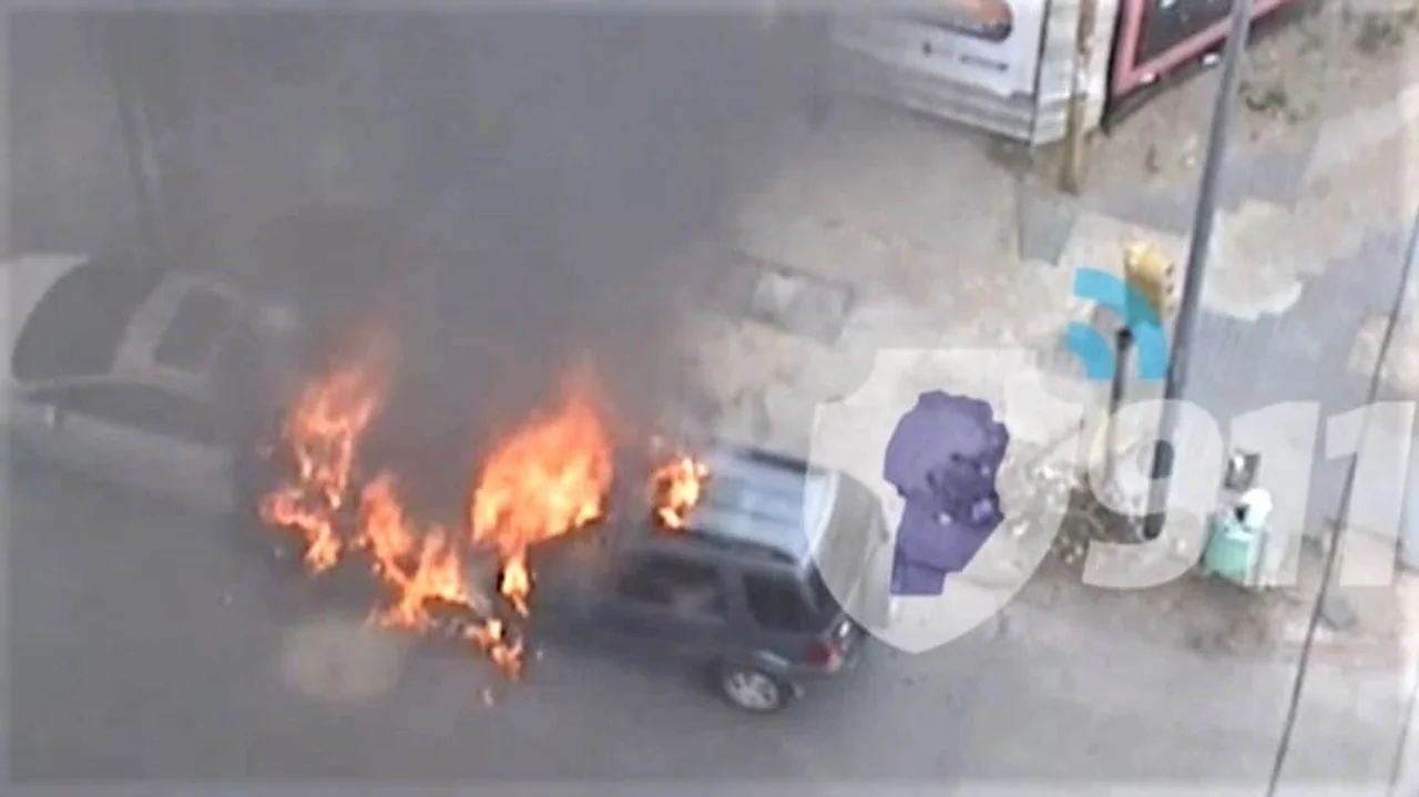 Incendio de autos en el barrio General Paz