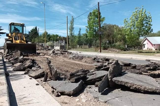 Realizan obras de mejora en el acceso norte 