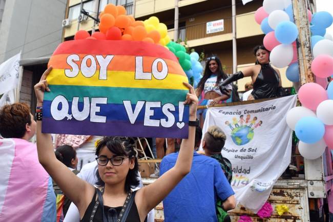 Miles de personas y unas 14 carrozas brillaron en la marcha del orgullo