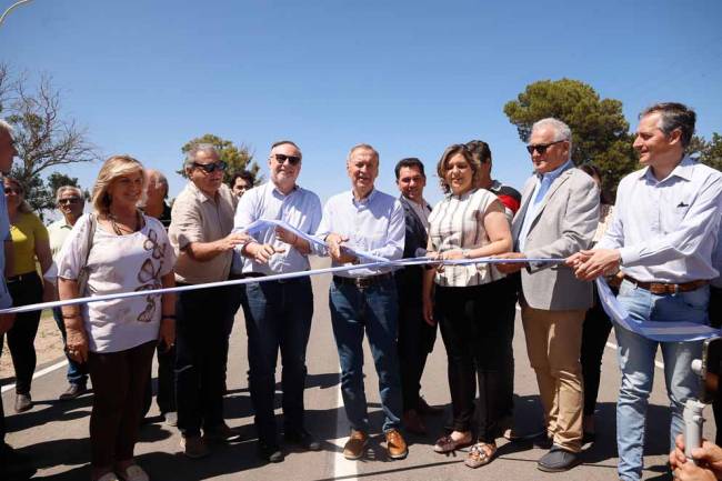 Silvio Péllico: Inauguraron la pavimentación del acceso sur 
