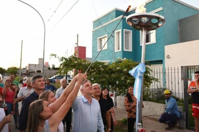 Habilitaron la primera obra de gas natural ejecutada por un Centro Vecinal