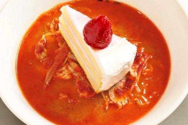 ¿La comida y el postre en un sólo plato?