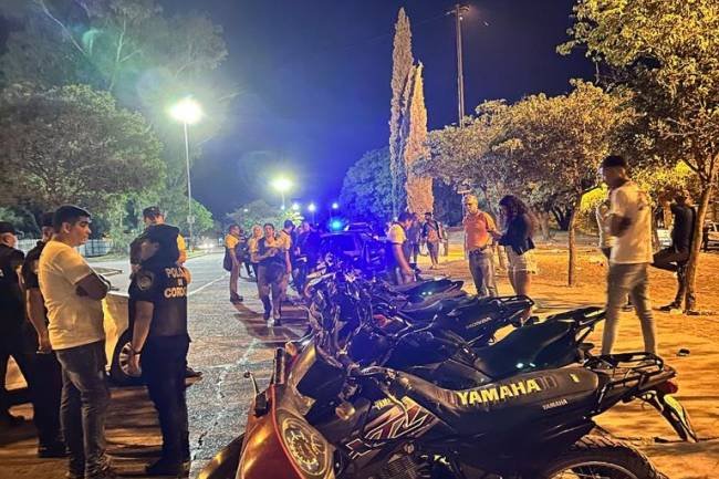 En un operativo interfuerza, un  gran número de vehículos fueron retenidos