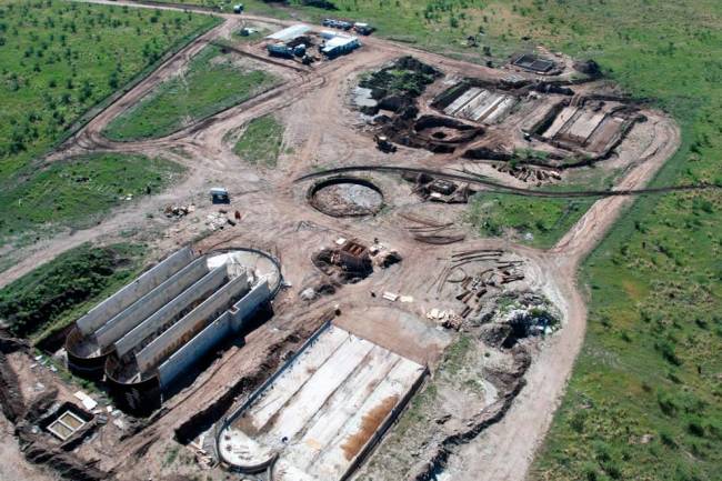 Santa Rosa de Calamuchita: Avanzan las obras de saneamiento beneficiarán a unos 41 mil habitantes