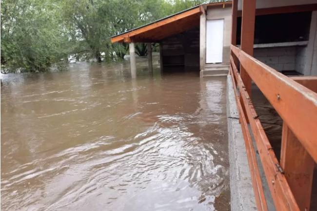 Intensas lluvias causaron daños en sectores de la provincia