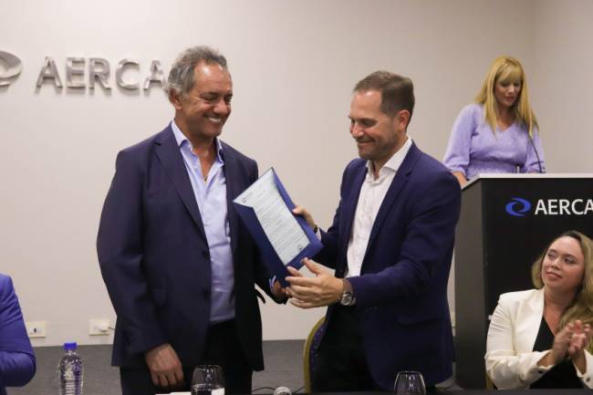 Daniel Scioli de visita en  Villa María