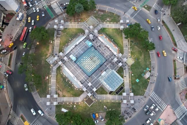 La Plaza España presentó su remodelación.