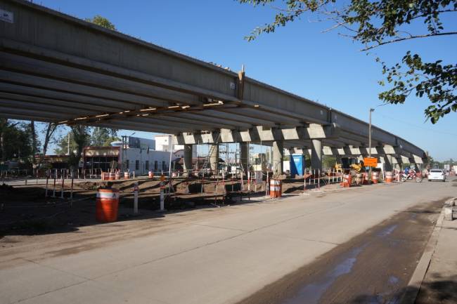 En ruta 9 norte, avanza la sistematización vial