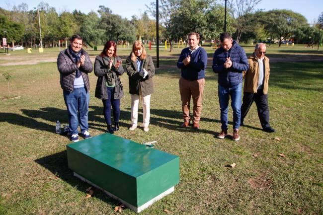Colonia Caroya y un símbolo por la donación de órganos.