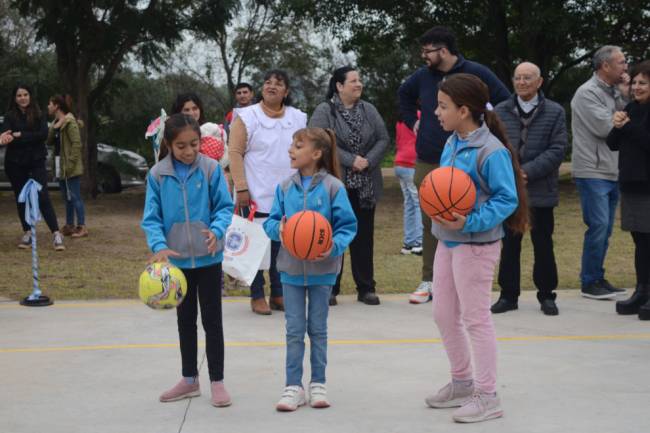 En dos localidades del departamento San Justo, inauguraron obras escolares