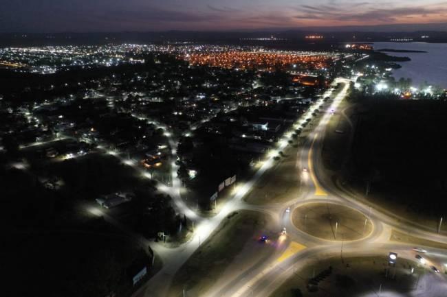 La autovía que une Almafuerte y Rio Tercero se encuentra totalmente iluminada