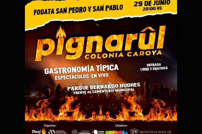 Se enciende el “Pignarûl” en Colonia Caroya