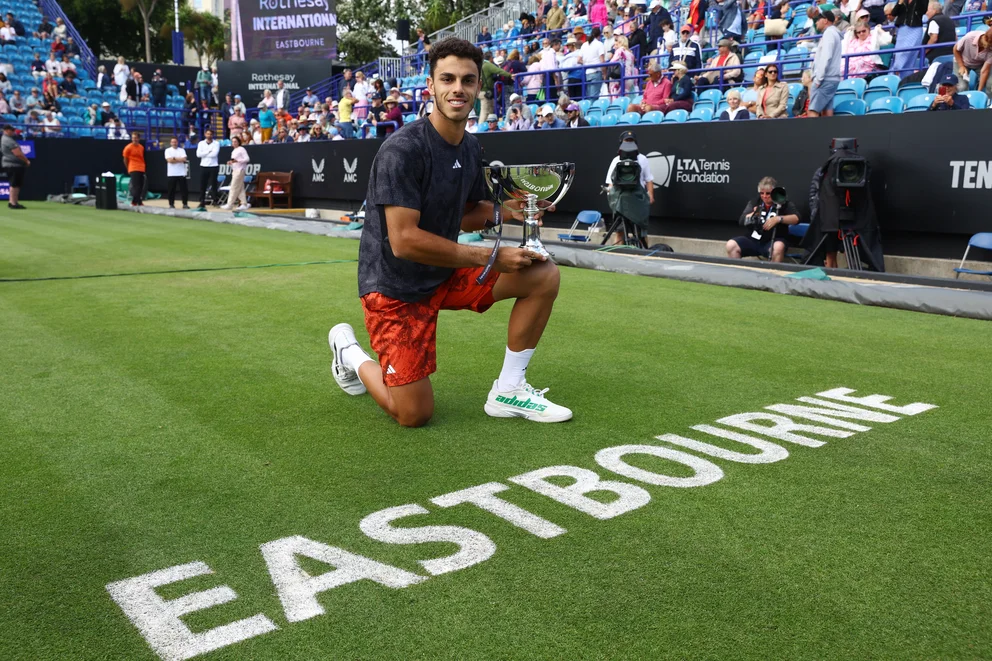 En la previa de Wimbledon,  Cerúndolo ganó el torneo australiano en césped