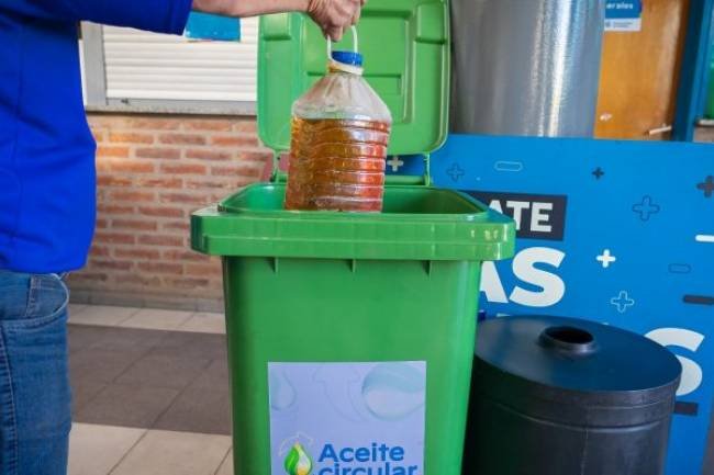 Gracias al  programa “Aceite Circular”, ya se  evitó contaminar más de un millón de litros de agua